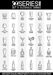Alcoholic Drinks Icons