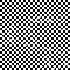 Checkered black and white background with texture