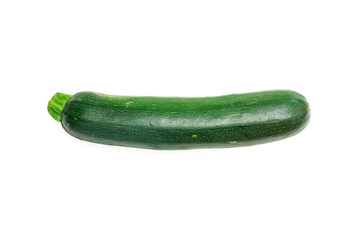Fresh zucchini on a clear white background