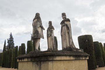 Obraz premium Gardens of Alcazar de los Reyes Cristianos in Cordoba, Spain