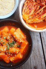 Rice cake korean food