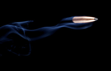 Naklejka premium Flying projectile