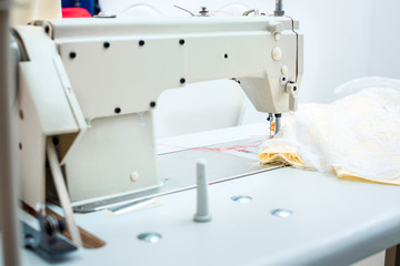 sewing machine on the table