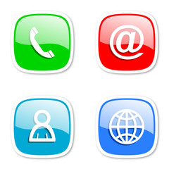 communication internet vector icons set 