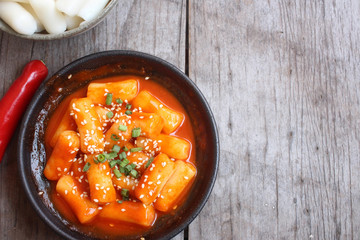 Rice cake korean food