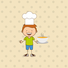 kids cooking design 