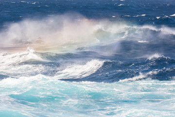 Fresh splashes of sea waves.