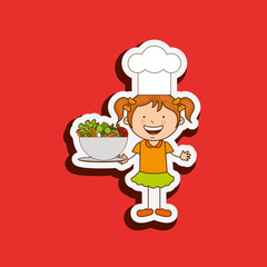 kids cooking design 