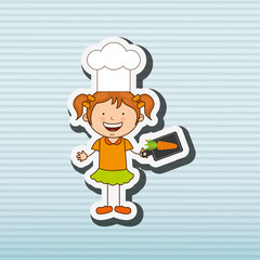 kids cooking design 