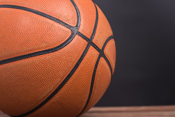 Fototapeta premium Closeup old basketball basket ball