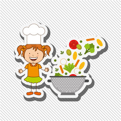 kids cooking design 