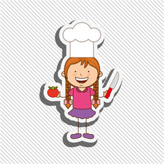 kids cooking design 