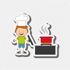kids cooking design 