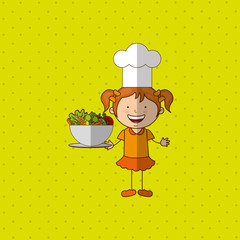 kids cooking design 