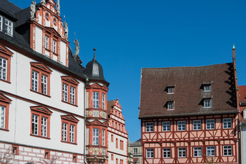 Fototapeta premium Fachwerkhäuser, Coburg 