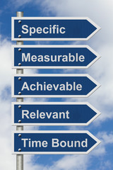 Fototapeta premium Writing your SMART Goals