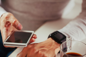 Male Using Technology