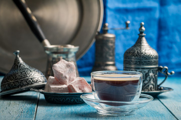 Turkish coffee and turkish delight