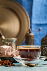 Obraz na płótnie Canvas Turkish coffee and turkish delight