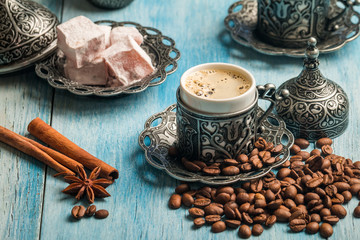 Turkish coffee and turkish delight