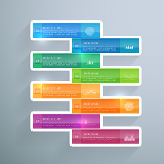 Template, Business concept with 8 parts, steps or processes