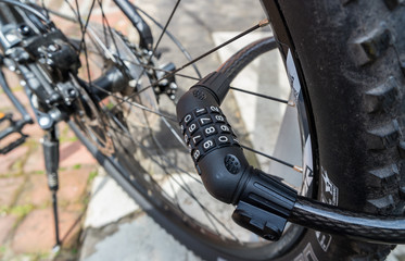 Fototapeta premium Diebstahl Sicherung Fahrrad