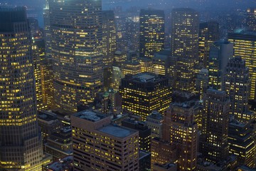 New York, USA - Circa March 2016 - view over new york