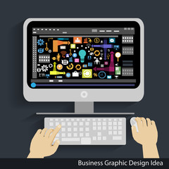 Vector Business graphic design idea