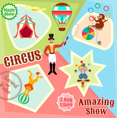 Posters circus Amazing Show