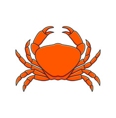 Red Crab. Vector Illustration