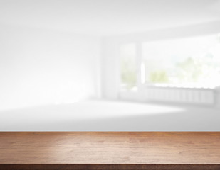Fototapeta premium emty room with wooden table