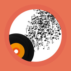 Obraz premium music illustration design, editable vector