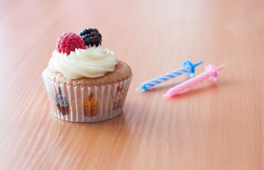 Birthday homemade cupcake