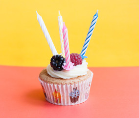 Birthday homemade cupcake