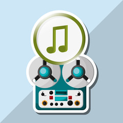 music illustration design, editable vector