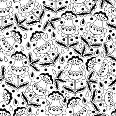 Floral seamless pattern background.