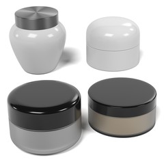 3d rendering of creme boxes