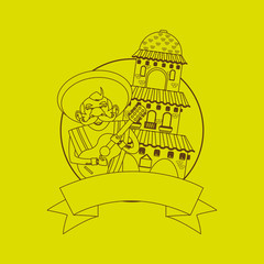 Graphic design of mexican culture