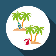 Flat illustration of travel design 