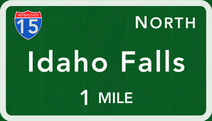 Idaho Falls USA Interstate Highway Sign