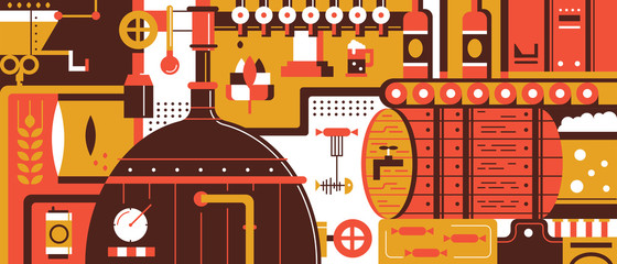 Brewery design flat