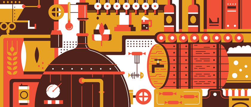 Brewery design flat