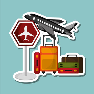 Travel illustration design, editable vector