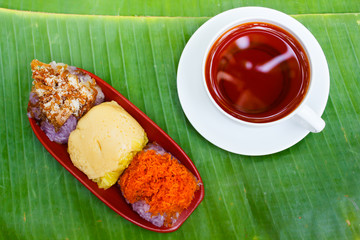 Thai Traditional Dessert, Thai sweets or Khanom Thai.