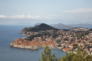 Panoramic view of Dubrovnik. Croatia