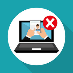 Flat illustration about Human resources 