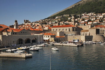 Fototapeta na wymiar Port in Dubrovnik. Croatia