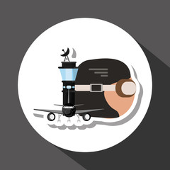 airport illustration design, editable vector