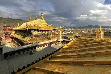 Songzanlin Tibetan Buddhist monastery in Zhongdian,Yunnan China