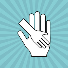 Illustration of help and support, editable vector